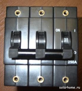 Автоматический выключатель DC CBI-D 250A